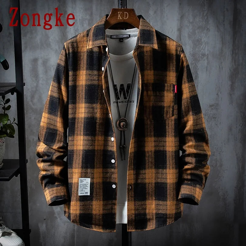 Long Sleeve Plaid Shirt