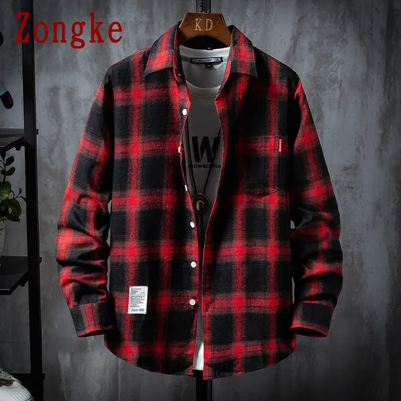 Long Sleeve Plaid Shirt