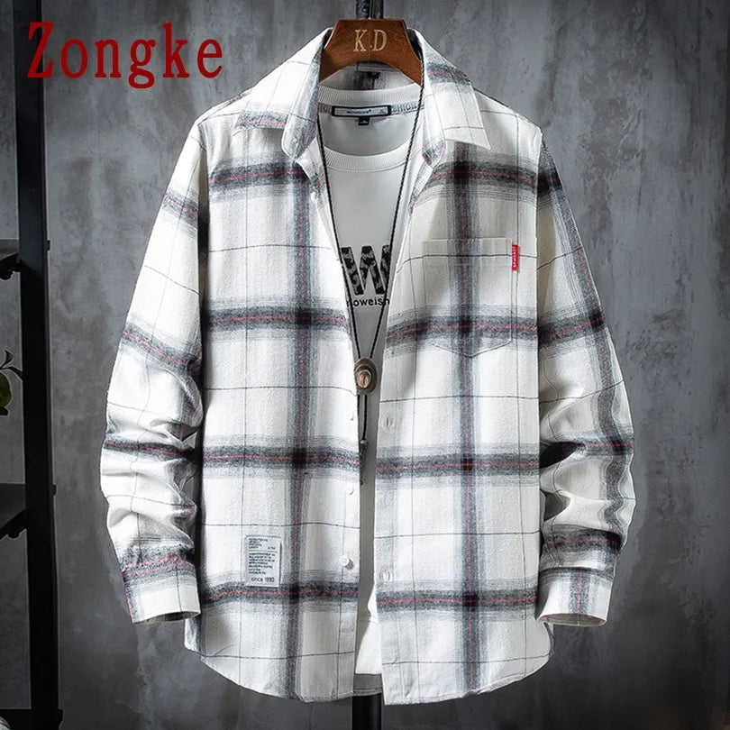 Long Sleeve Plaid Shirt