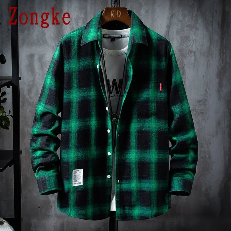 Long Sleeve Plaid Shirt