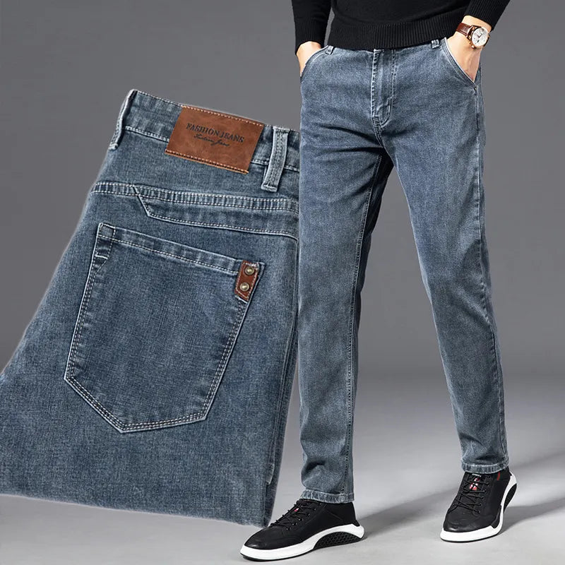 Straight Stretch Regular Denim Jeans