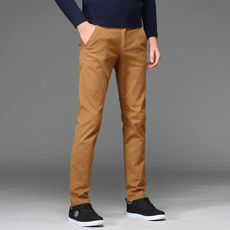 Men's Business Straight Cotton Trousers