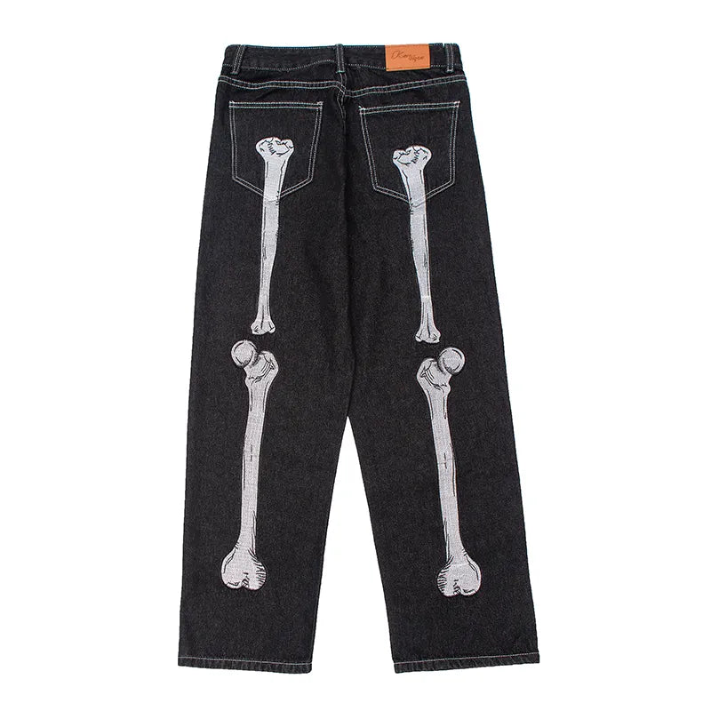 Retro Skull Jeans