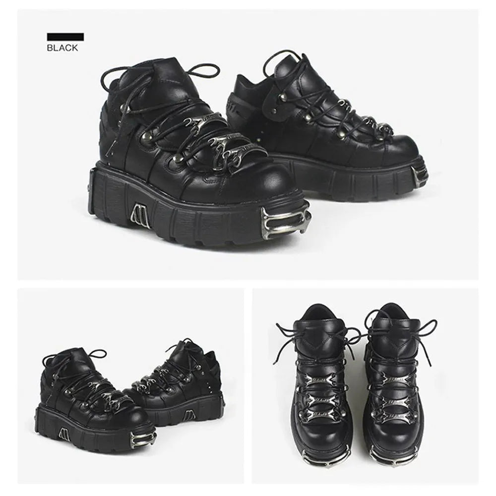 Women's Punk Lace Up Platform Boot