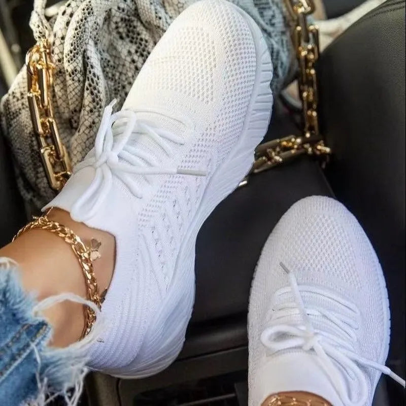 Women's Lace-up Mesh Sneakers