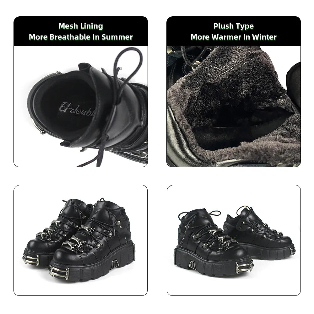 Women's Punk Lace Up Platform Boot