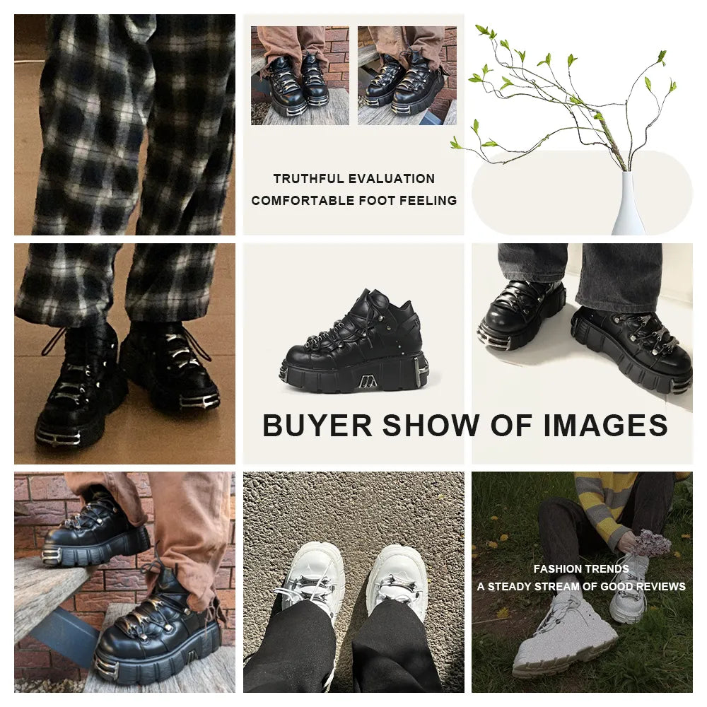 Women's Punk Lace Up Platform Boot