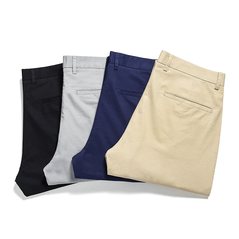 Men's Thin Cotton Khaki Casual Pants