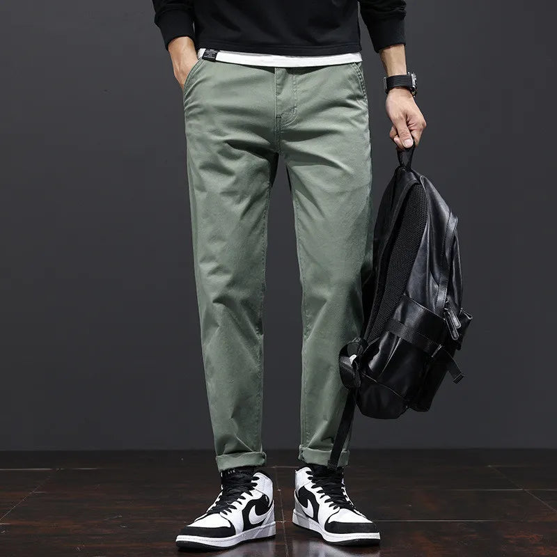 Men's Business Straight Cotton Trousers
