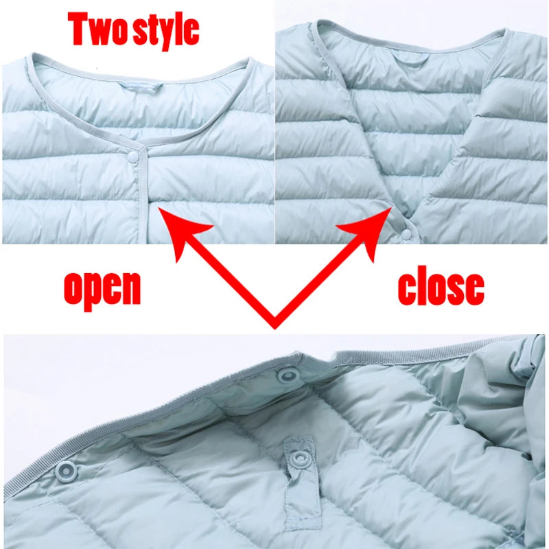 Women's Ultra-Light Duck Down Vest
