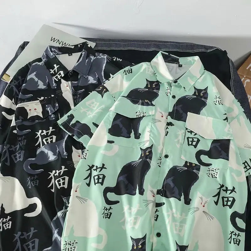 Japanese Style Cat Shirt