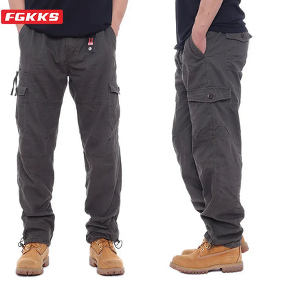 FGKKS Men's Multi-Pocket Cargo Pants