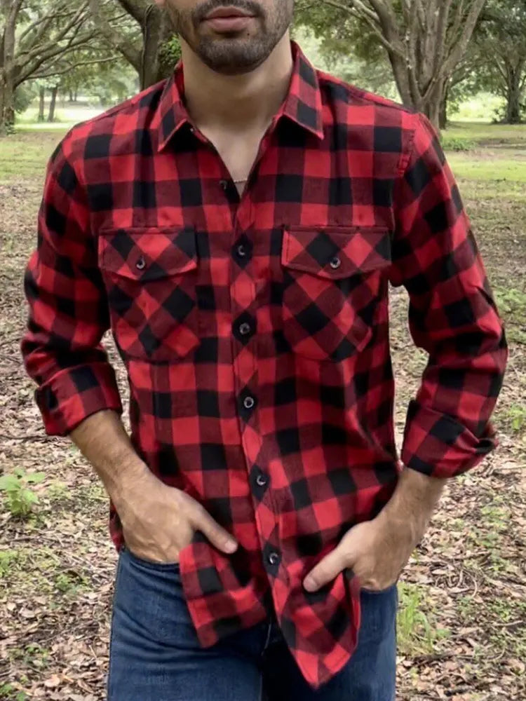 Men's Plaid Flannel Shirt