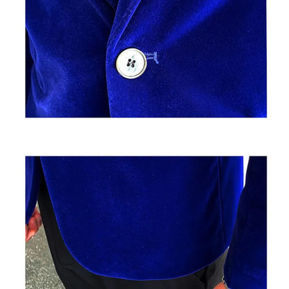 Men's Golden Velvet Suit