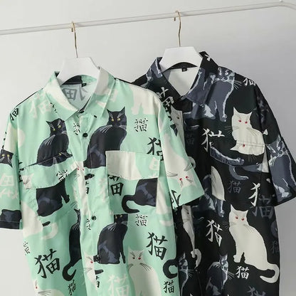 Japanese Style Cat Shirt