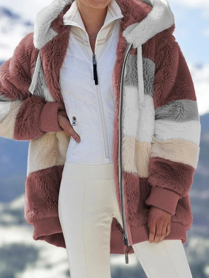 Hottest Hooded Jacket Fleece Fur Jacket