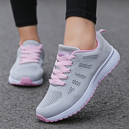 Women's Casual Lace-up Walking Trainers   Sneakers