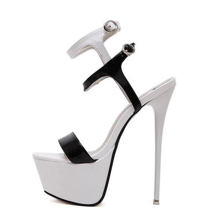 Women's Platform Stiletto Pumps Ankle Strap Super High Heels