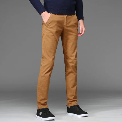 Men's Business Straight Cotton Trousers