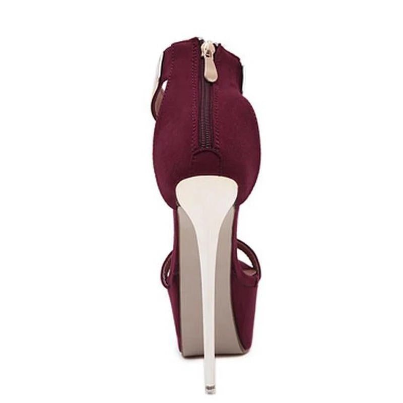 Women's Platform Ankle Strap High Heels