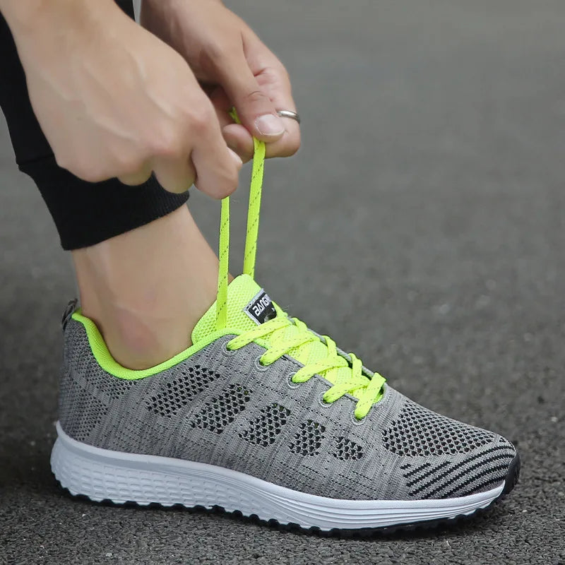 Women's Casual Lace-up Walking Trainers   Sneakers