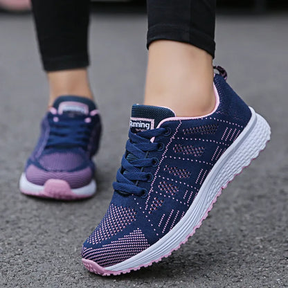 Women's Casual Lace-up Walking Trainers   Sneakers