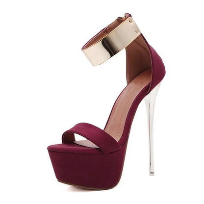 Women's Platform Ankle Strap High Heels