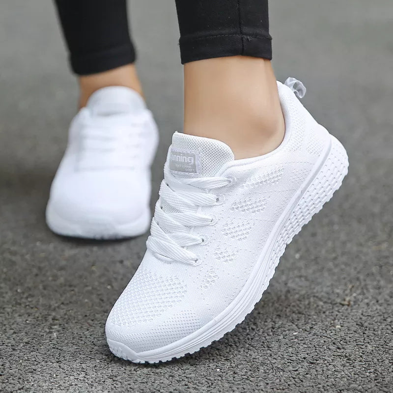 Women's Casual Lace-up Walking Trainers   Sneakers