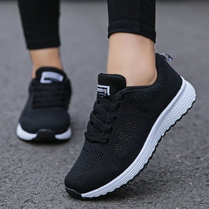 Women's Casual Lace-up Walking Trainers   Sneakers