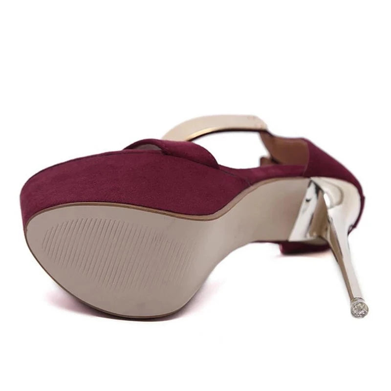 Women's Platform Ankle Strap High Heels