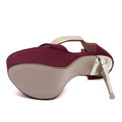 Women's Platform Ankle Strap High Heels