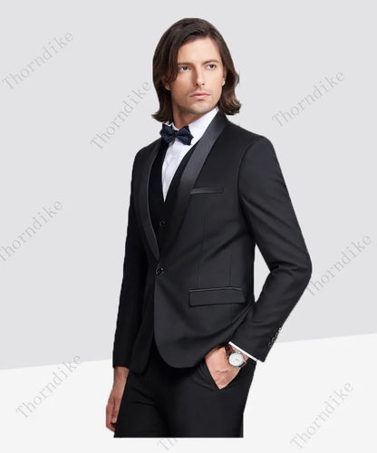 Men's Slim Business Three Piece Suits