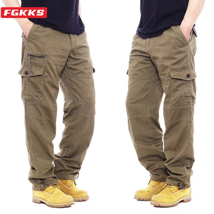 FGKKS Men's Multi-Pocket Cargo Pants
