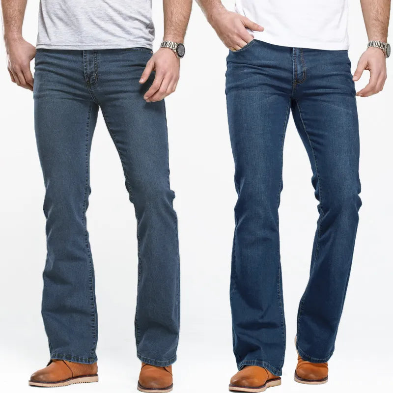 Slightly Flared Boot-Cut Jeans