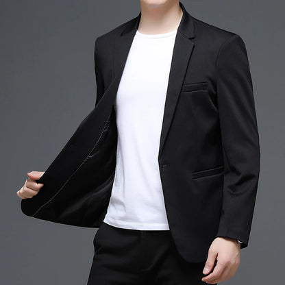 Classic Solid Color Suit Blazer