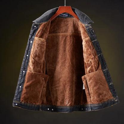 Casual Lapel Collar Denim Jacket Coats