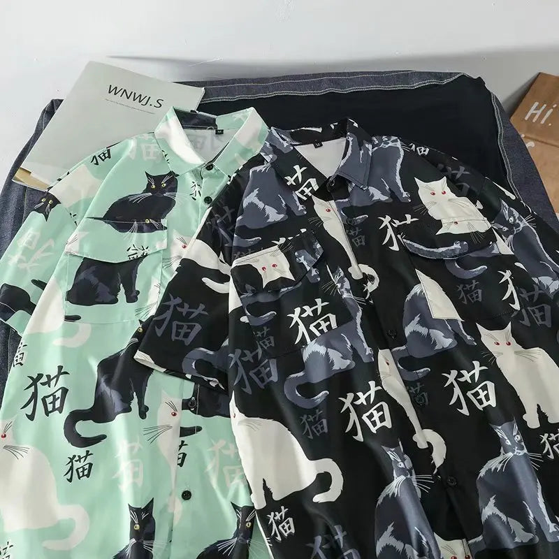 Japanese Style Cat Shirt