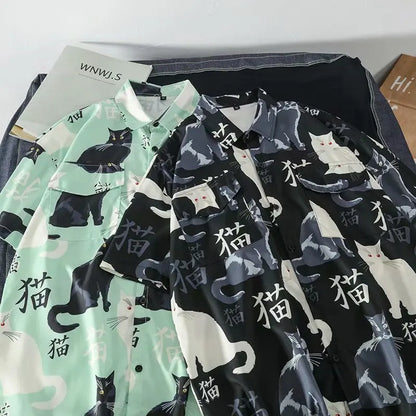 Japanese Style Cat Shirt