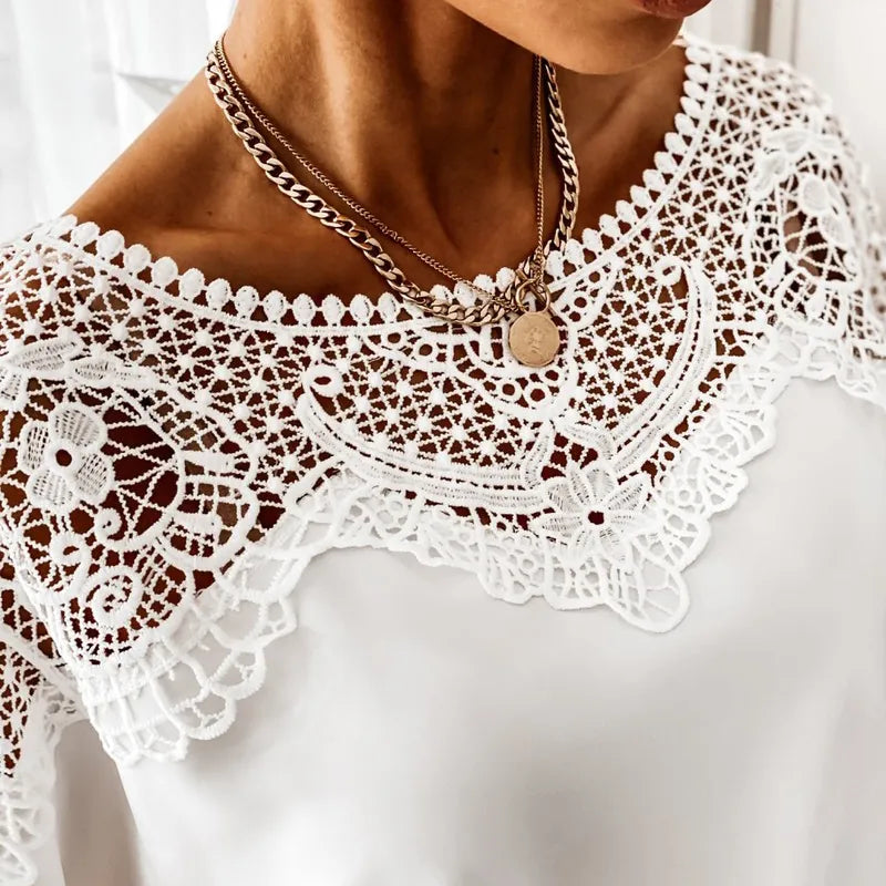 Crochet Embroidery Lace Blouses