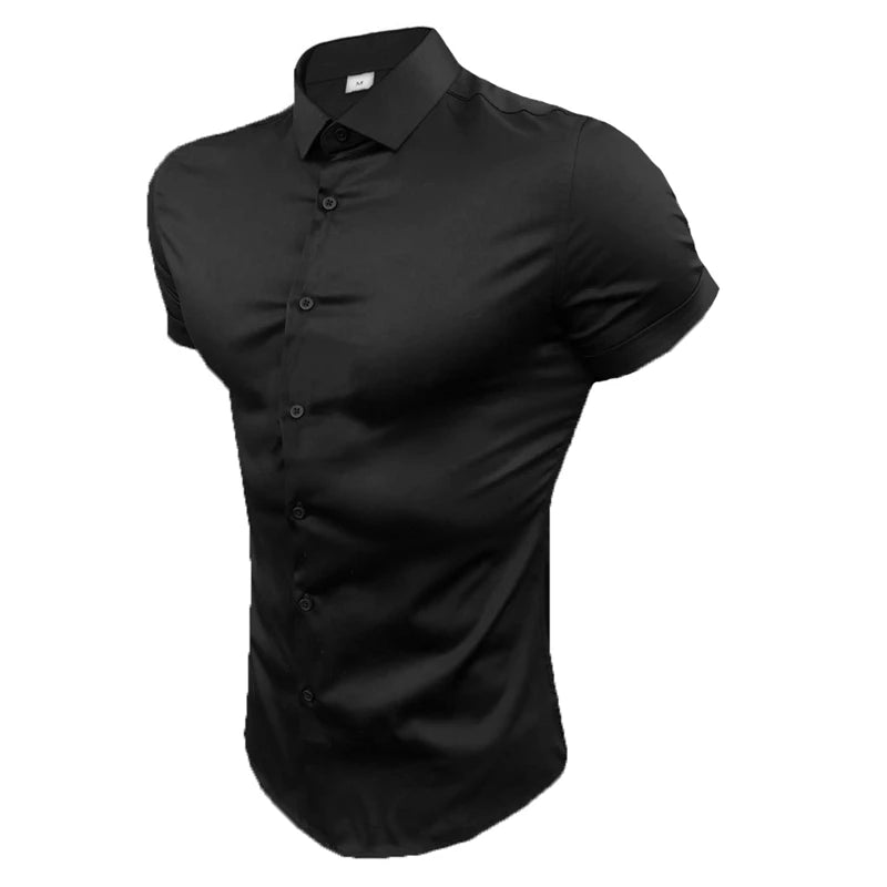 Men's Slim Fit Short Sleeve  Shirt