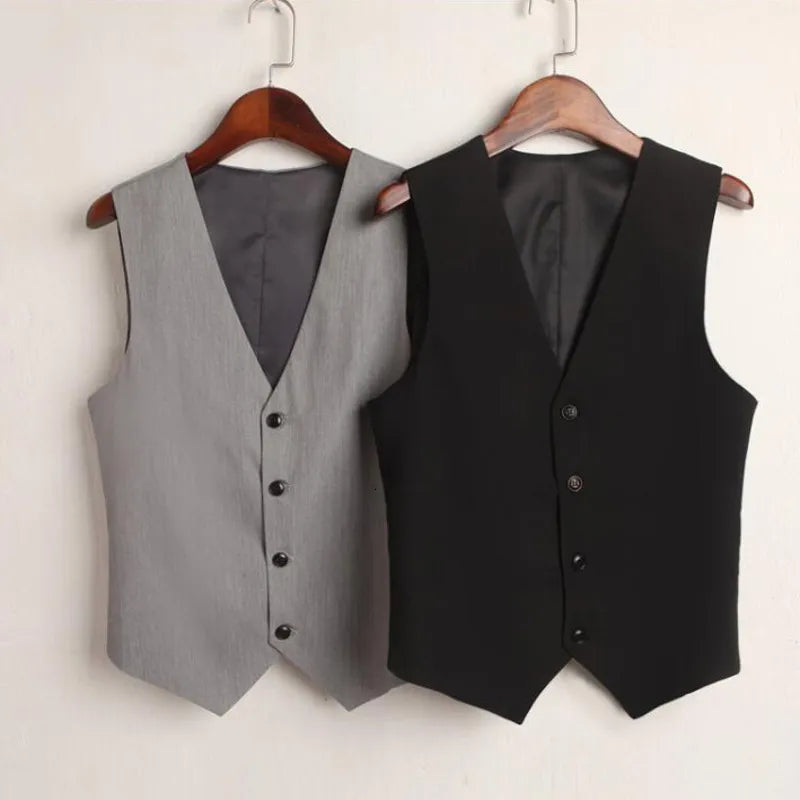 Women's Suit Vest Waistcoat Sleeveless Coat Jacket