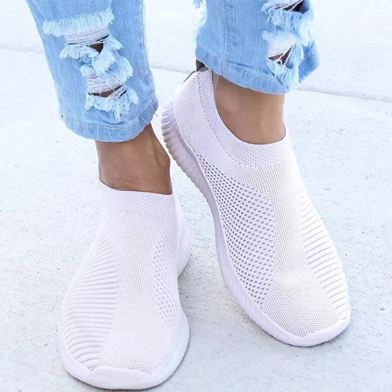 Women's Stretchy Slip-on Mesh Bunion Corrector Sneakers