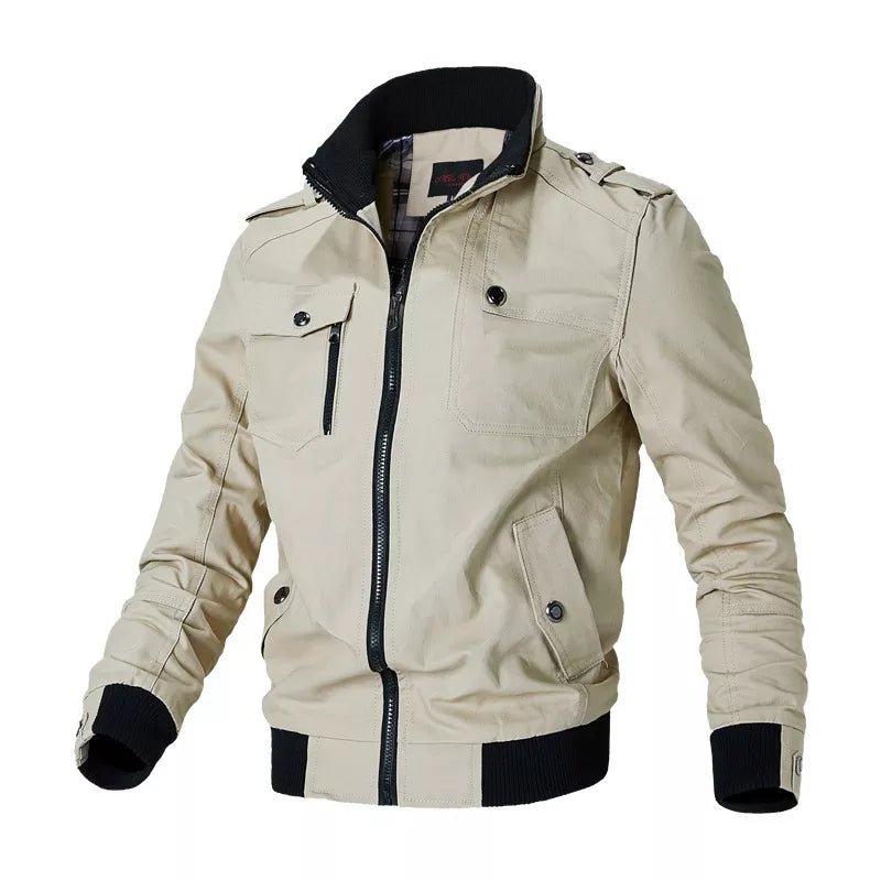 Men's Slim Military Bomber Jacket