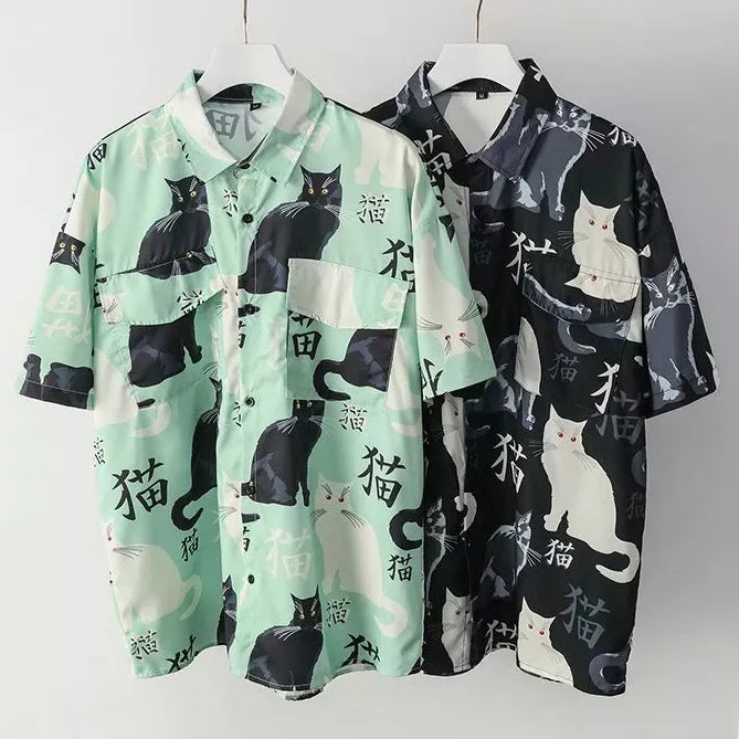Japanese Style Cat Shirt