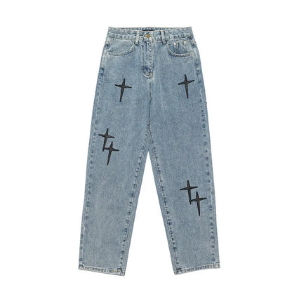 Streetwear Wide Leg Cargo Jeans