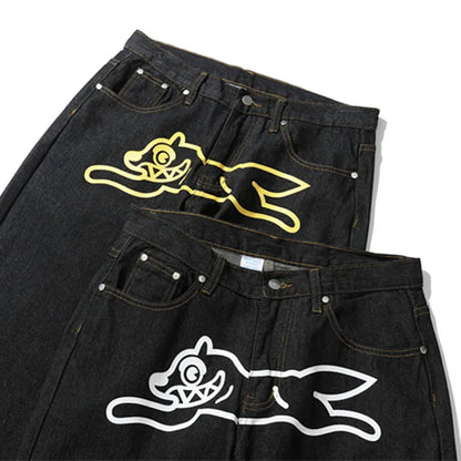 Ropa  Dog Print Baggy Streetwear Pants