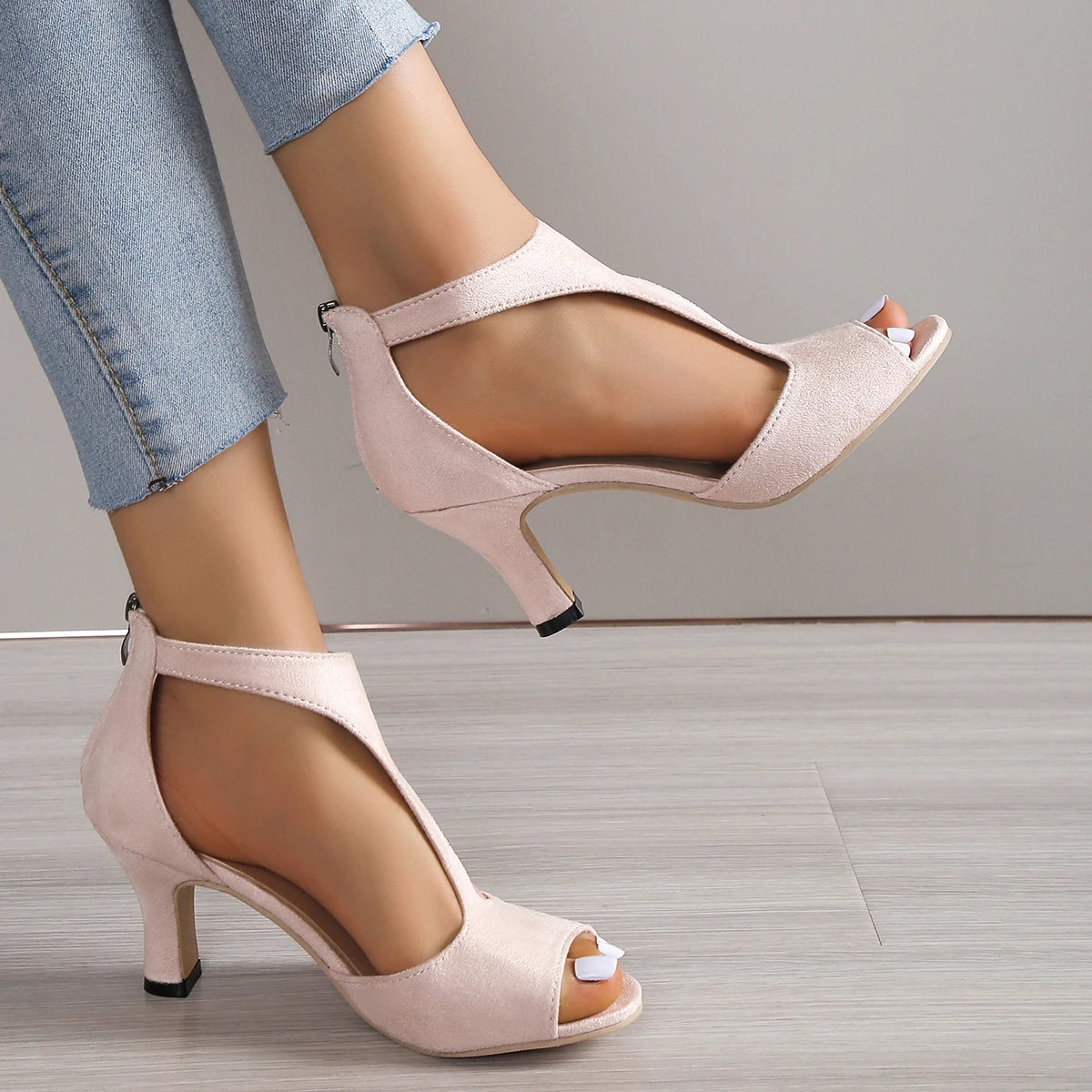 Bohemian Handmade Linen Wedge Heels