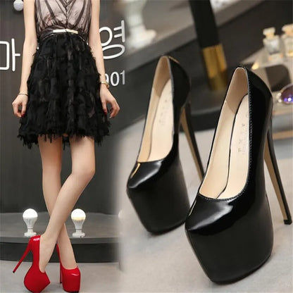 Women's Platform Pumps Super High slim Heels