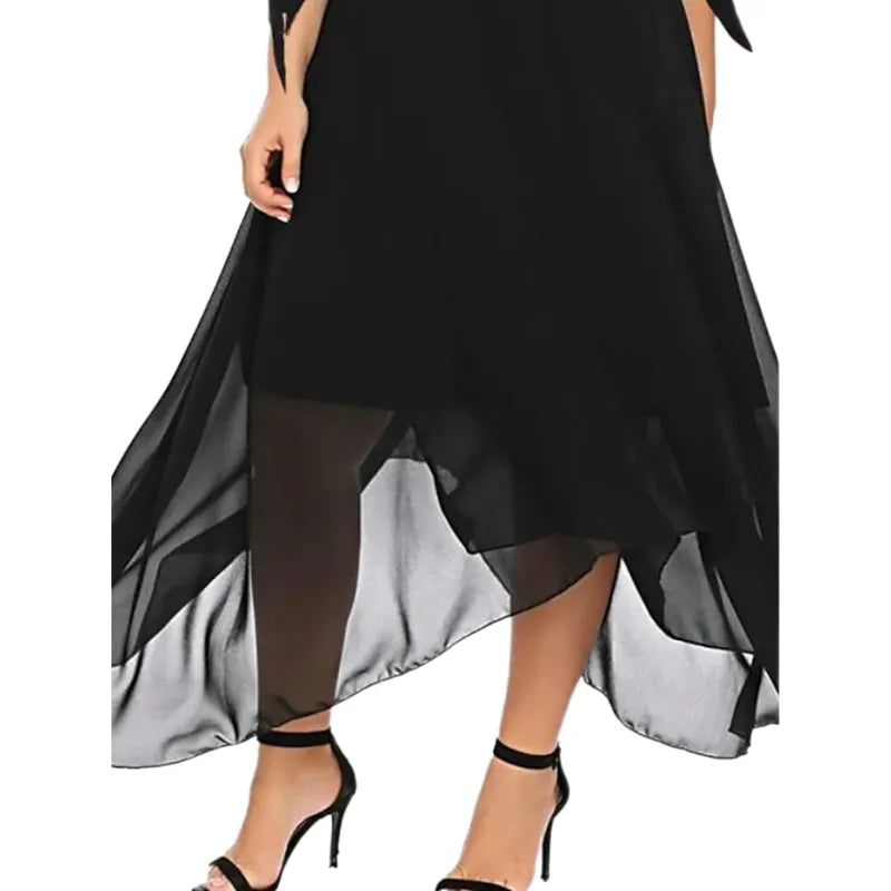 Plus Size Women's Chiffon Dress