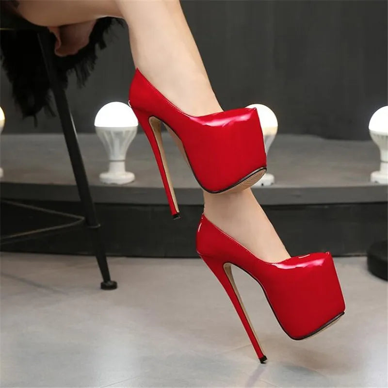 Women's Platform Pumps Super High slim Heels